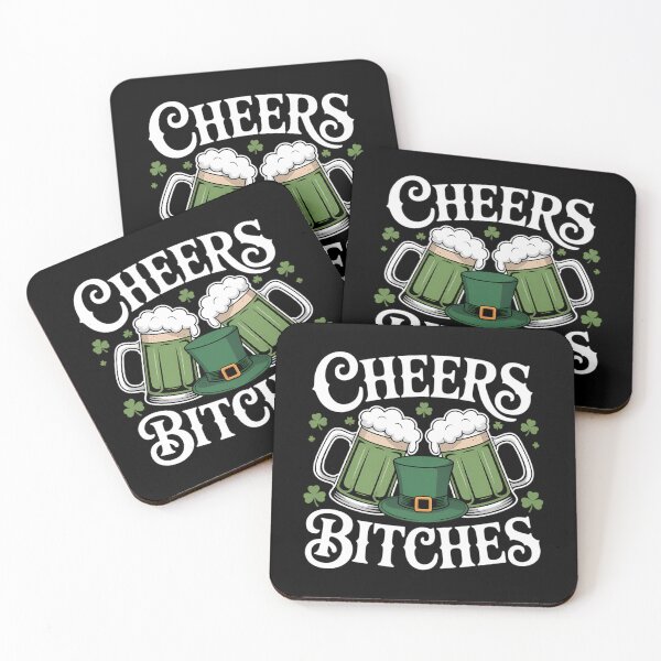Item preview, Cheers Bitches St Patricks Day Lucky Irish Shamrock designed and sold by FaithAbbott.