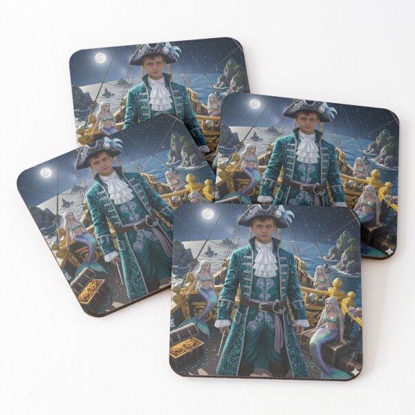 Item preview, Pirates in fantazi world magick boat and ocean designed and sold by Nalimkibard.