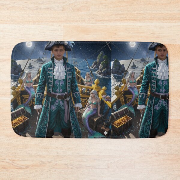 Item preview, Pirates in fantazi world magick boat and ocean designed and sold by Nalimkibard.