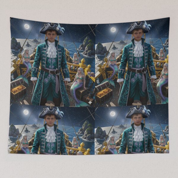 Item preview, Pirates in fantazi world magick boat and ocean designed and sold by Nalimkibard.