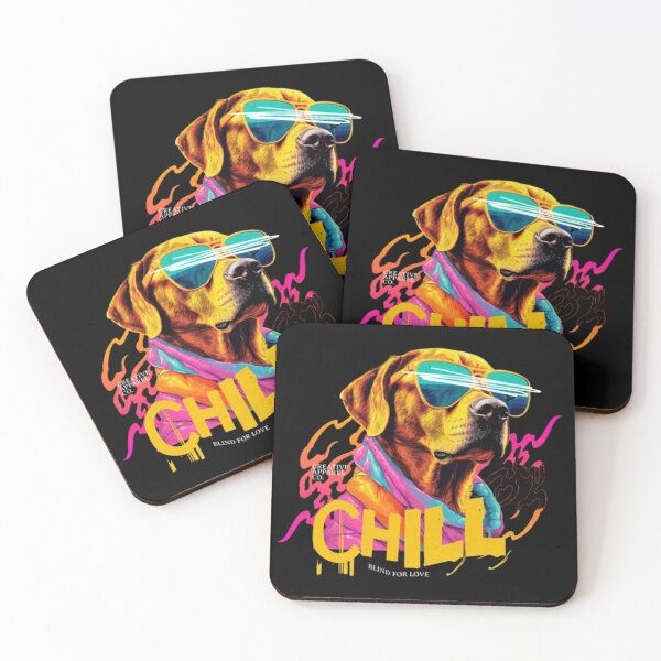 Item preview, Chill Dog Streetwear - Neon Labrador in Sunglasses Urban Art designed and sold by GenZFashion000.