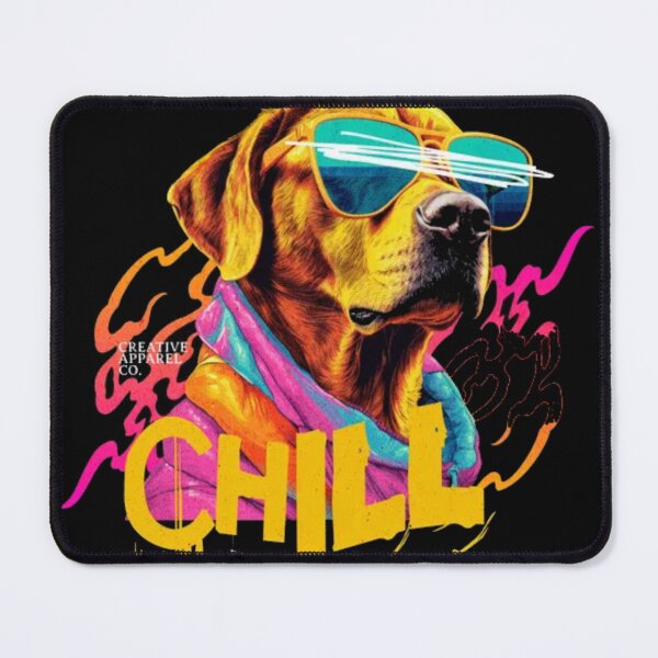 Item preview, Chill Dog Streetwear - Neon Labrador in Sunglasses Urban Art designed and sold by GenZFashion000.