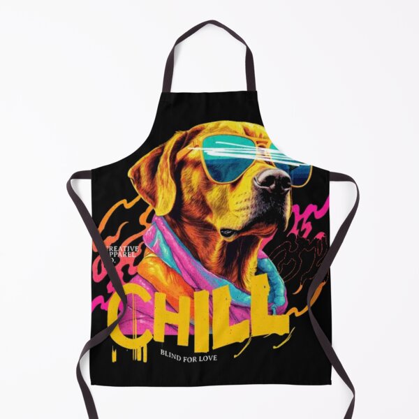 Item preview, Chill Dog Streetwear - Neon Labrador in Sunglasses Urban Art designed and sold by GenZFashion000.