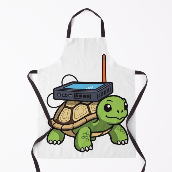 Item preview, Funny Slow WiFi Turtle - Relatable Tech Humor Sticker & Apparel designed and sold by ZYNORAworld.