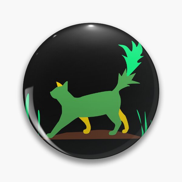 Item preview, Emerald Night Spirit: Minimalist Magic Cat designed and sold by ZorianArt.