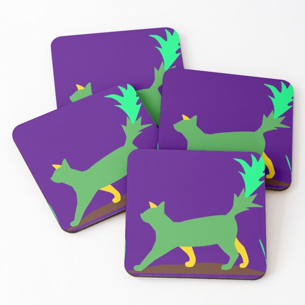 Item preview, Emerald Night Spirit: Minimalist Magic Cat designed and sold by ZorianArt.