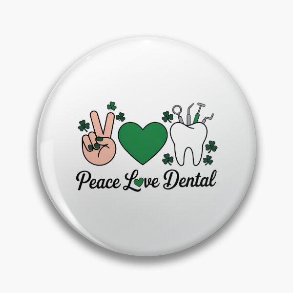 Item preview, Cute Dental St. Patrick's Day Peace Love Dental St. Patrick's Day Dental Squad designed and sold by FaithAbbott.