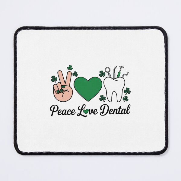 Item preview, Cute Dental St. Patrick's Day Peace Love Dental St. Patrick's Day Dental Squad designed and sold by FaithAbbott.