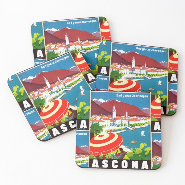 Artikelvorschau, Vintage Ascona Reiseposter | Mid-Century Kunstdruck | Tessin Schweiz Wanddekoration | Retro Lago Maggiore Tourismus | Farbenfrohe Landschaft entworfen und verkauft von artofuniverse.