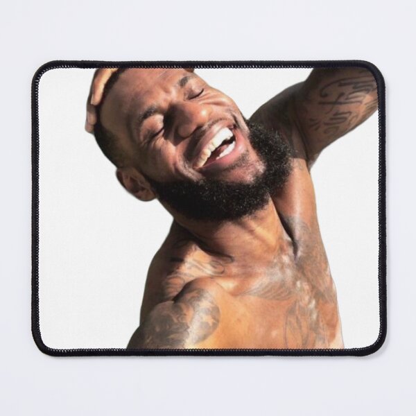 Item preview, LeBron smiling meme designed and sold by dazedstickerz.