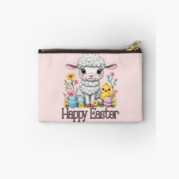 Item preview, Cute Lamb And Chick Easter Eggs and Spring Flowers designed and sold by Forevermore.