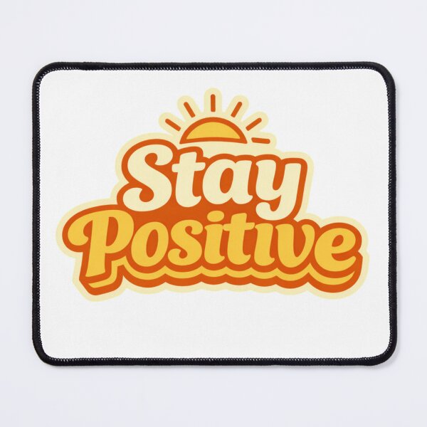 Item preview, Stay Positive Retro Sun Typography | Motivational Positive Vibes Design designed and sold by NuniDesigns.