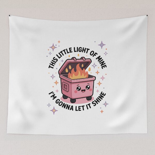 Item preview, Emotional Dumpster Fire This Little Light of Mine I'm Gonna Let It Shine, Mental Health designed and sold by IdunayaStore.