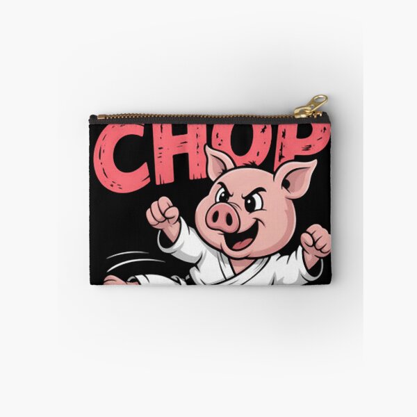 Item preview, Pig Karate Pork Chop Funny Pun Cute designed and sold by TiaLeuschke.