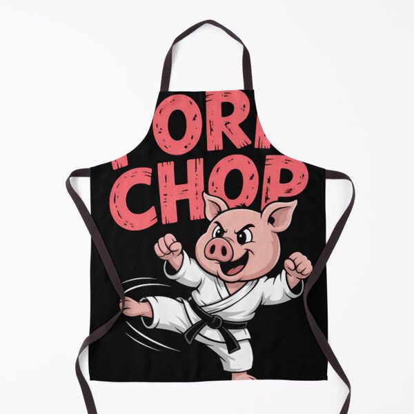 Item preview, Pig Karate Pork Chop Funny Pun Cute designed and sold by TiaLeuschke.
