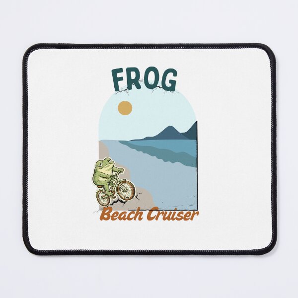 Item preview, Frog Beach Cruiser – Retro Vintage Cycling Frog Sunset Beach Graphic designed and sold by HOUSE OF TIST.