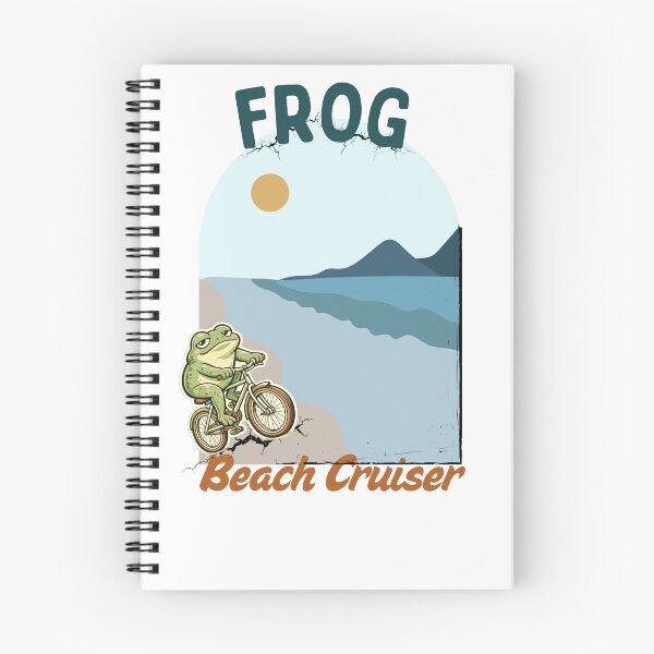 Item preview, Frog Beach Cruiser – Retro Vintage Cycling Frog Sunset Beach Graphic designed and sold by HOUSE OF TIST.
