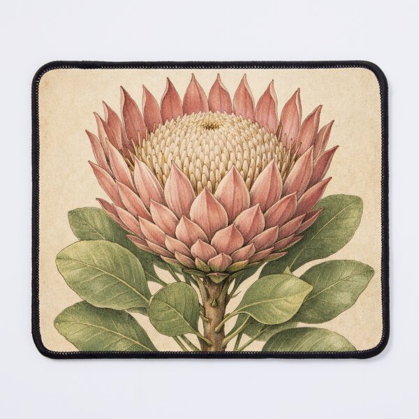 Item preview, Vintage King Protea Botanical Illustration - Protea Cynaroides Antique Botanical Print designed and sold by Darlin8888.