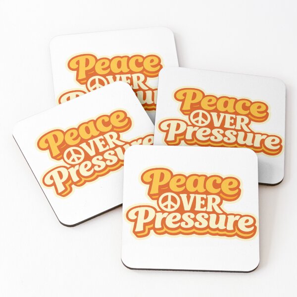 Item preview, Peace Over Pressure Retro Typography | Positive Mindset Motivational Design designed and sold by NuniDesigns.