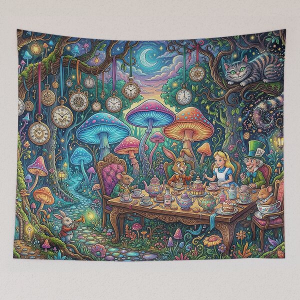 Item preview, Maximalist Surreal Wonderland Tea Party designed and sold by griez.
