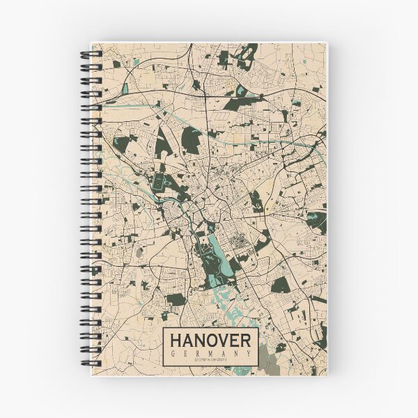 Item preview, Hanover City Map of Germany - Vintage designed and sold by deMAP.