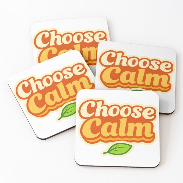 Item preview, Choose Calm Retro Typography | Mindfulness Positive Energy Design designed and sold by NuniDesigns.