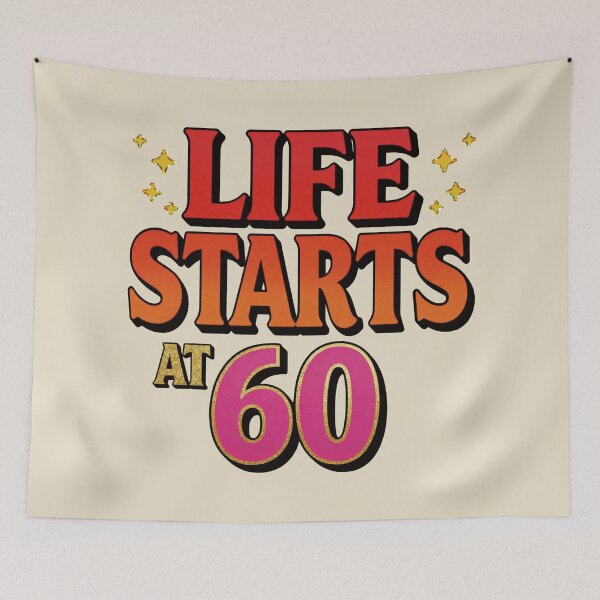 Item preview, Happy 60th Birthday-Life starts at 60. #2 designed and sold by EunsooLee.