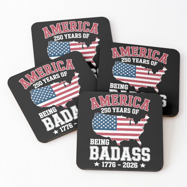 Item preview, America 250 Years Being Badass US Flag designed and sold by FaithAbbott.