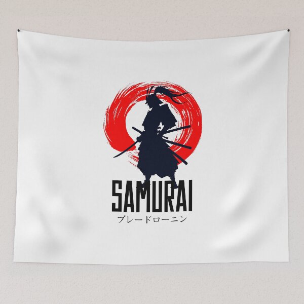 Item preview, Samurai Japanese warrior with Katana Sword – Retro red ronin  from anime japanJapanese  spirit of warrio aesthetic and all  nature Vintage japanese Culture in Japanese Art ver 1167ab designed and sold by mndesignworx.