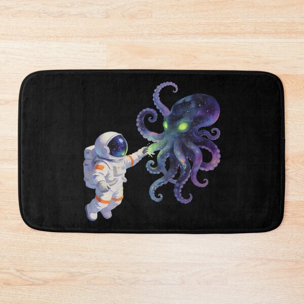 Item preview, Cute Astronaut and Cosmic Octopus – Whimsical Galaxy Space Creature Illustration designed and sold by cr6zym1nd.