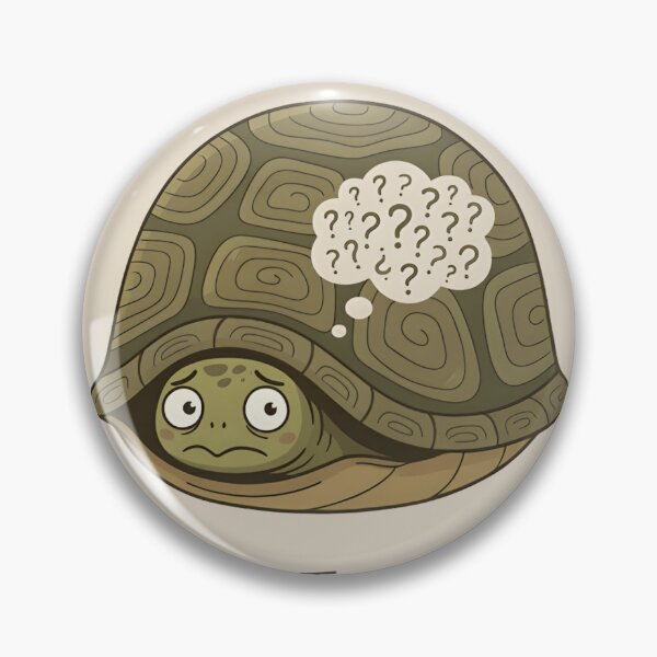 Item preview, Overthinking Turtle Meme T-Shirt & Sticker – Relatable Slow Life Humor designed and sold by ZyxDes.