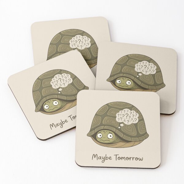 Item preview, Overthinking Turtle Meme T-Shirt & Sticker – Relatable Slow Life Humor designed and sold by ZyxDes.