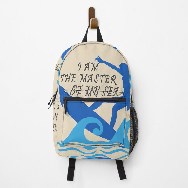 Item preview, I Am the Master of My Sea – Surfer Quote Ocean Wave Surfing Design designed and sold by Dimu Co..