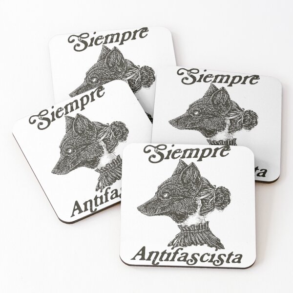 Item preview, Siempre Antifascista, Retro Wolf Shirt, Political Activism - Feminist Resistance designed and sold by borenclolahroy.