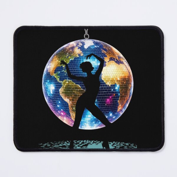 Item preview, Always Kissing Disco Sometimes – Retro Disco Globe Dance Art designed and sold by AnimalAirtistry.