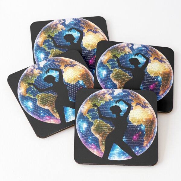 Item preview, Always Kissing Disco Sometimes – Retro Disco Globe Dance Art designed and sold by AnimalAirtistry.