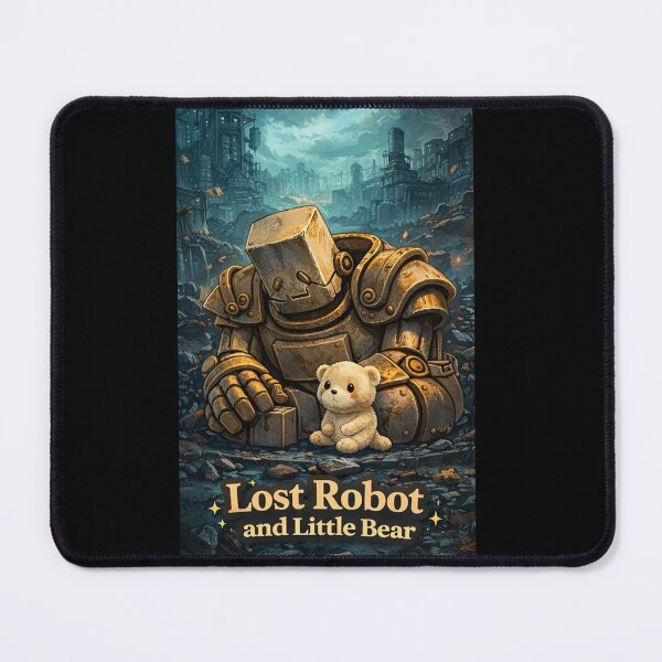 Item preview, Lost Robot and Little Bear – Emotional Post-Apocalyptic Robot designed and sold by bubuandfriends.