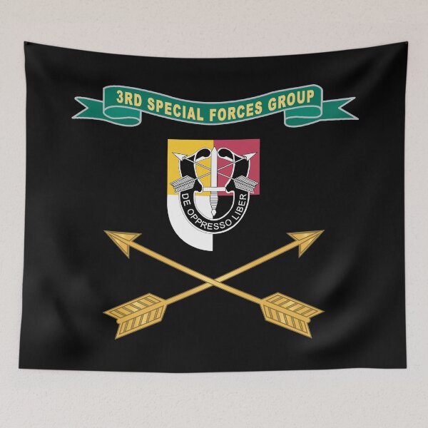 Item preview, Army - 3rd Special Forces Group - Flash w Ribbon - Br X 300 designed and sold by Military Insignia Products.