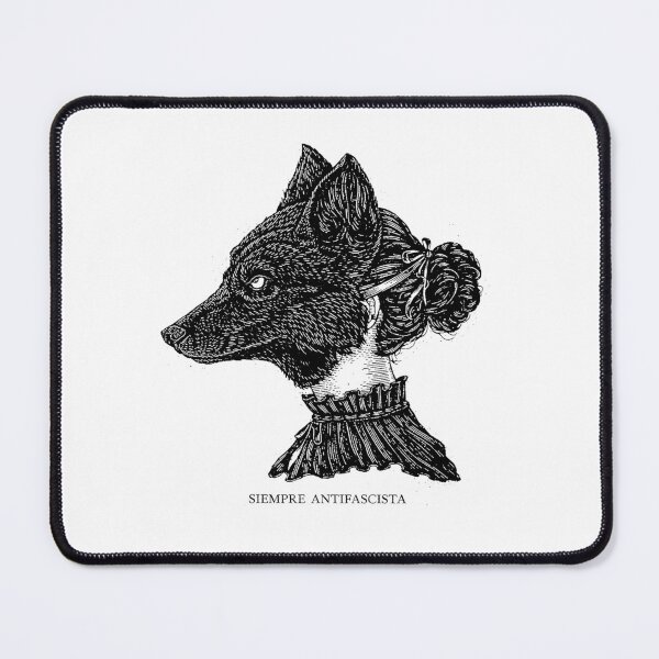 Item preview, Siempre Antifascista, Retro Feminist Wolf Shirt, Political Activism Protest Punk designed and sold by borenclolahroy.