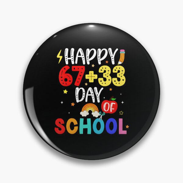 Item preview, Happy 67 + 33 Day of School Funny Math Celebration designed and sold by gladysenglish.
