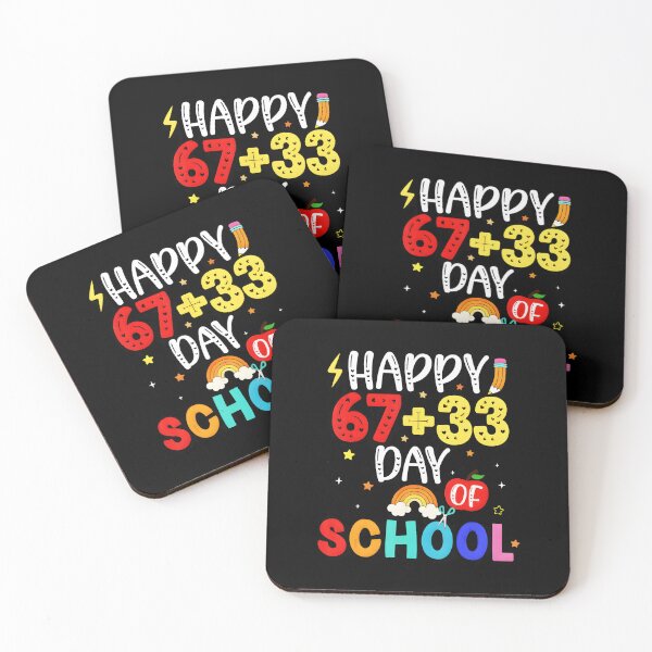 Item preview, Happy 67 + 33 Day of School Funny Math Celebration designed and sold by gladysenglish.