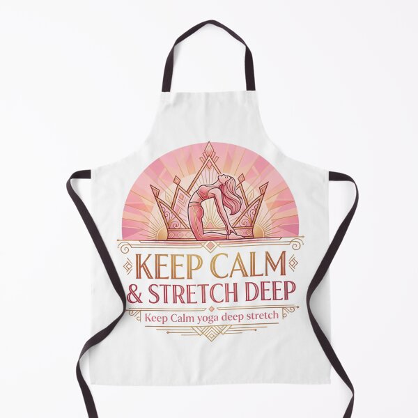 Item preview, Keep Calm and Stretch Deep - Art Deco Yoga Camel Pose designed and sold by RDproject.