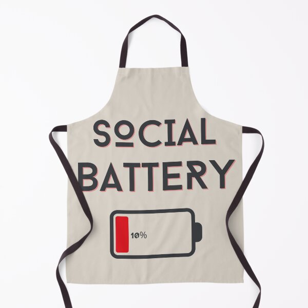 Item preview, Run out of social battery designed and sold by toriodesigns.