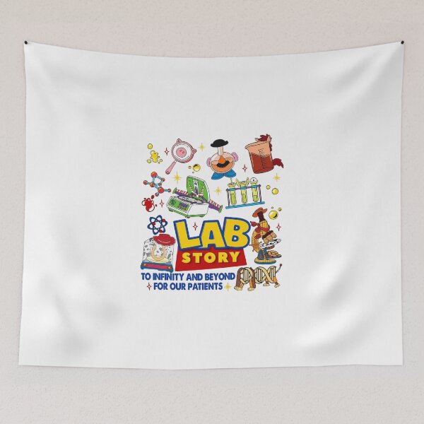 Item preview, Lab Story Lab Week 2026 Medical Laboratory Technician Cartoon designed and sold by JaquelinDach.
