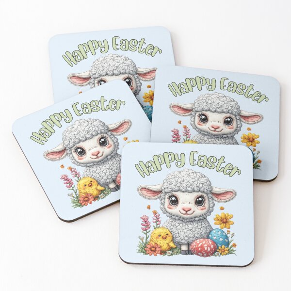 Item preview, Happy Easter Lamb and Chick  designed and sold by Forevermore.