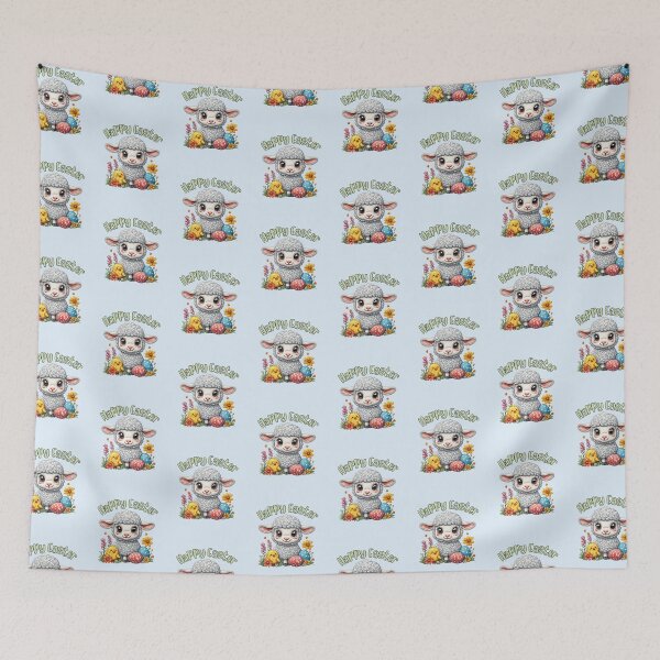 Item preview, Happy Easter Lamb and Chick  designed and sold by Forevermore.