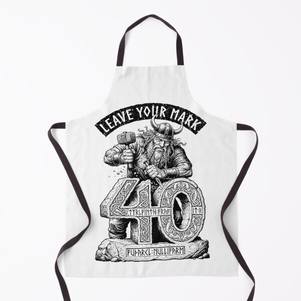 Item preview, 40th Birthday Viking Old Man Runestone Funny Norse Warrior designed and sold by GrandeDuc.