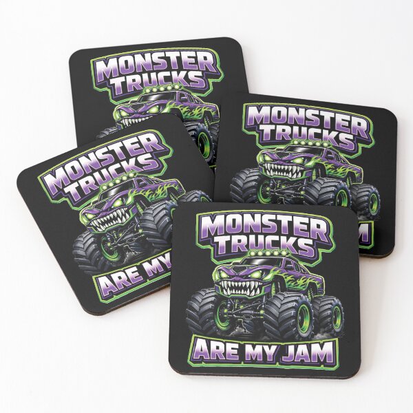 Item preview, Monster Trucks Are My Jam, Purple Green Monster Truck Sublimation, Boys Racing, Monster Jam designed and sold by zozozoshion.