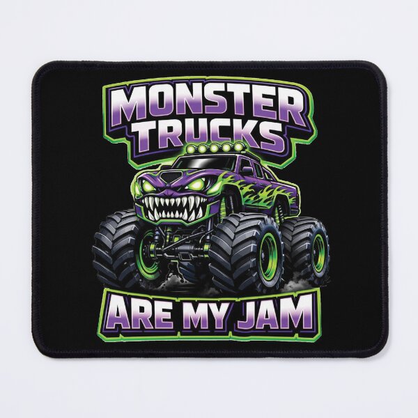 Item preview, Monster Trucks Are My Jam, Purple Green Monster Truck Sublimation, Boys Racing, Monster Jam designed and sold by zozozoshion.