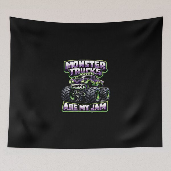 Item preview, Monster Trucks Are My Jam, Purple Green Monster Truck Sublimation, Boys Racing, Monster Jam designed and sold by zozozoshion.
